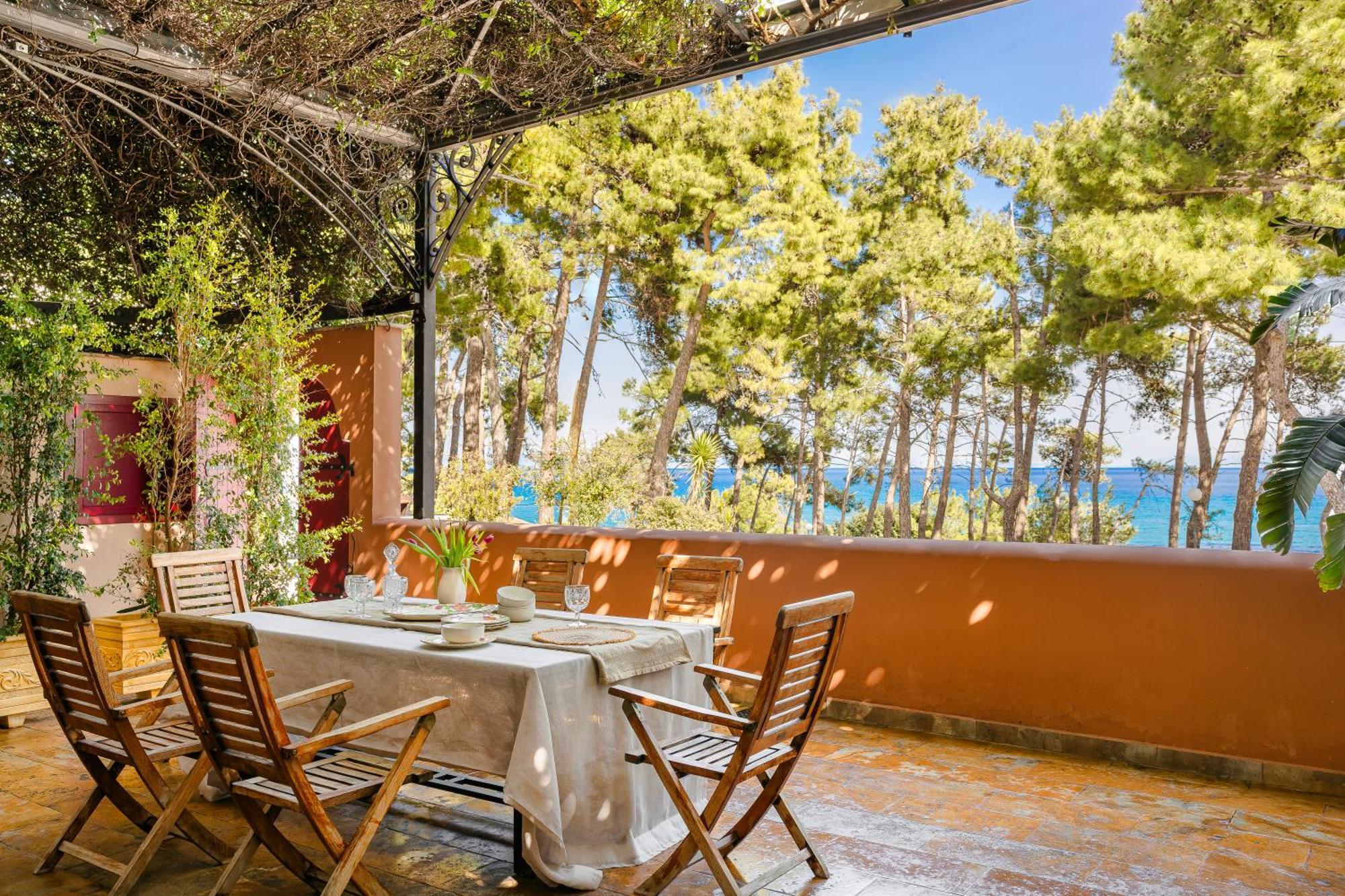 Scorpios Mansion / Downtown Skala / Seaside Villa Luaran gambar